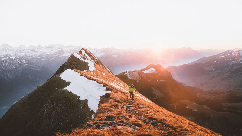 mountain, tourist, pinnacle, 4k