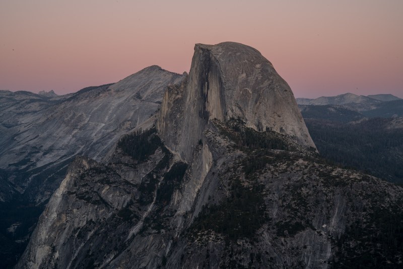 half dome sunset 4k