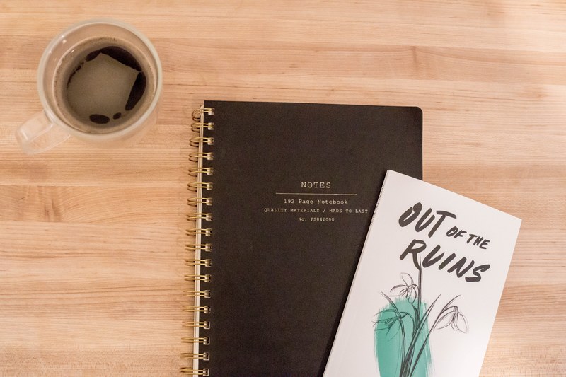 notebook coffee and poetry book 4k