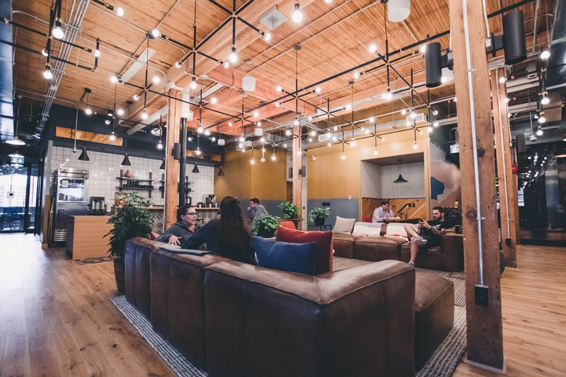 people working at the wework richmond location, wework richmond 4k
