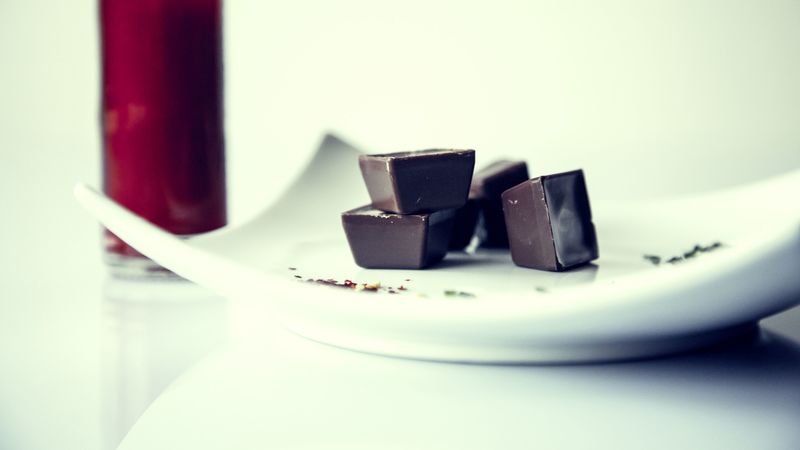candy, chocolate, plate, 4k