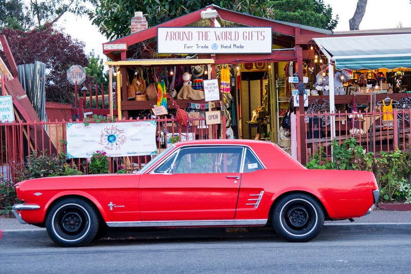 car red classic and classic car 4k