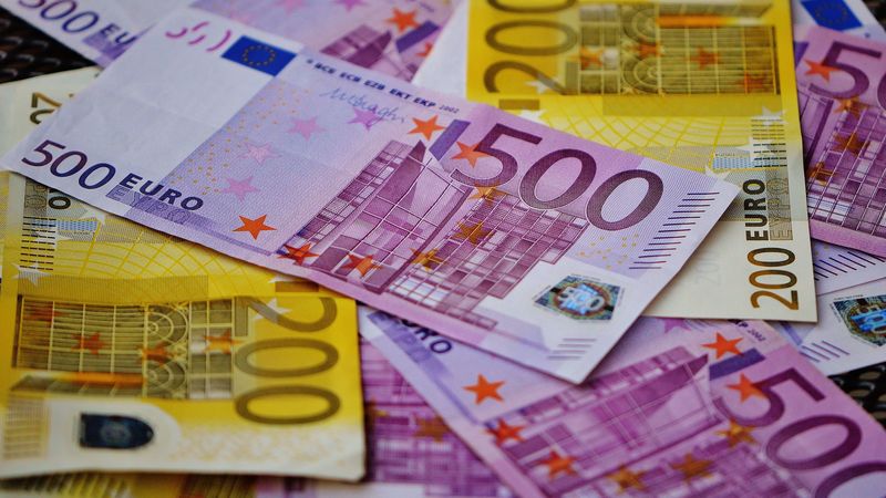 euro, money, banknotes, 4k