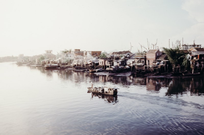 asian waterway shack and water 4k