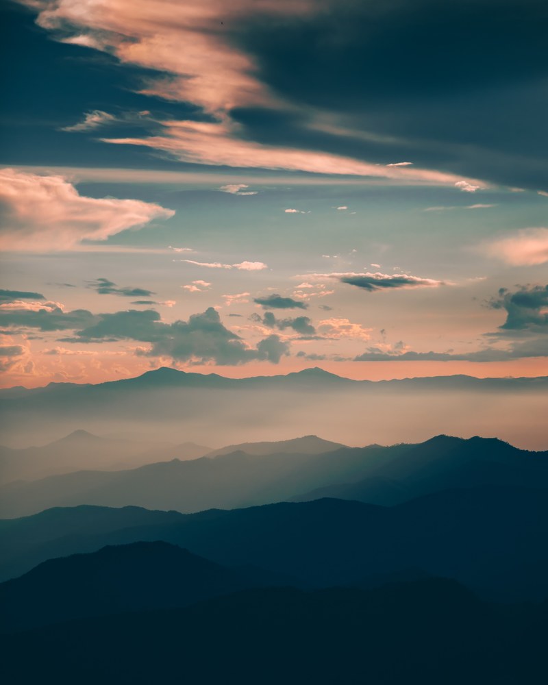 mountain sunset sunrise and cloud hd, 4k