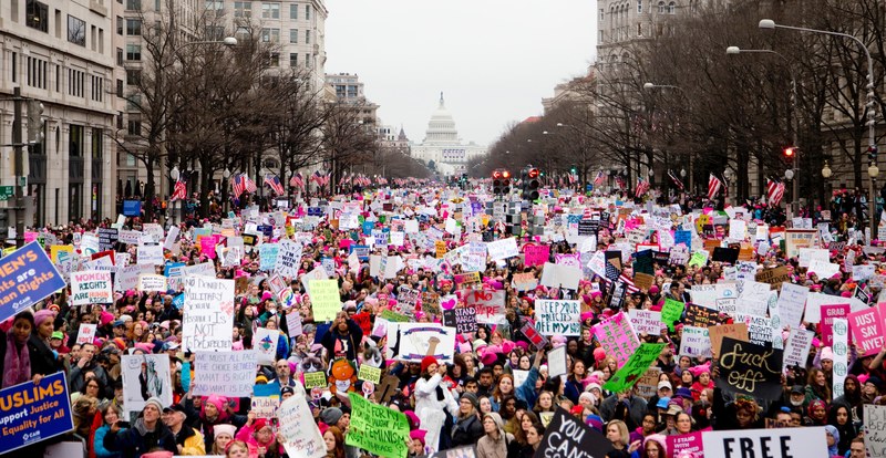womens march 2017 pennsylvania ave 4k