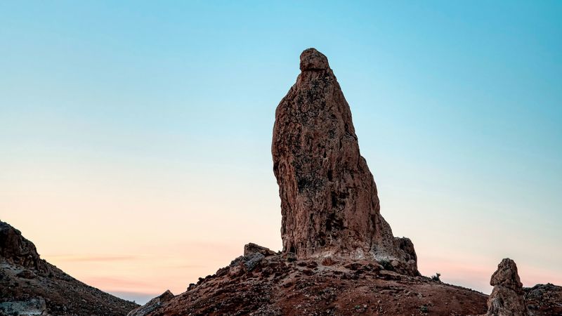 month, rocks, stones, evening, 4k