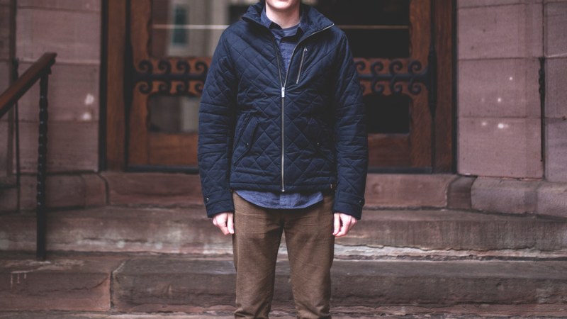 man jacket person and body 4k