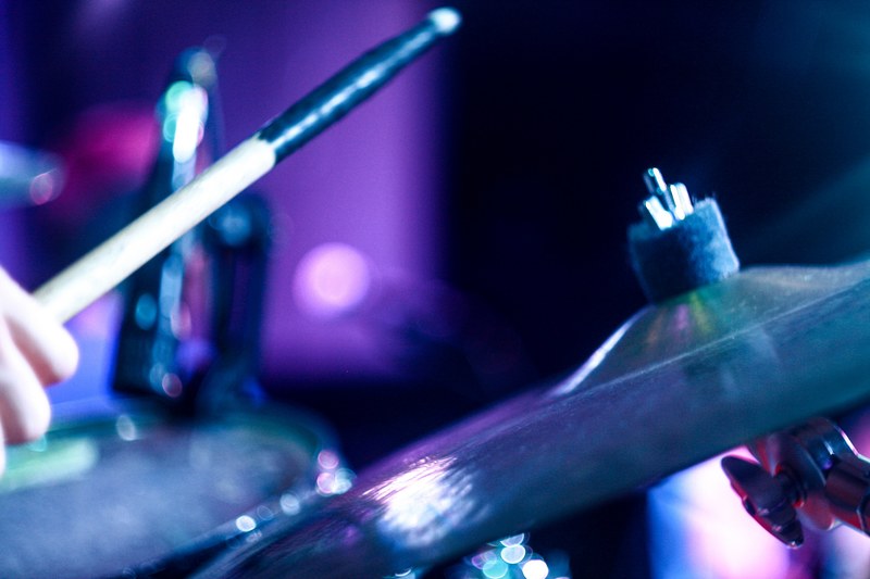 drum kit cymbal macro and concert 4k
