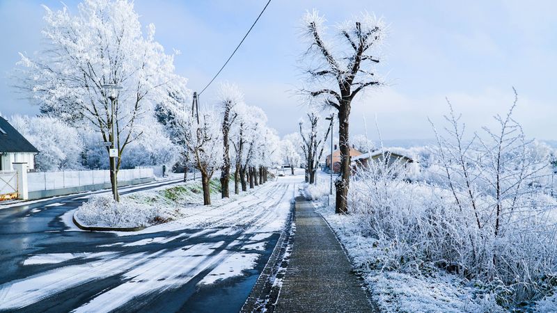 winter, city, road, street, snow, 4k