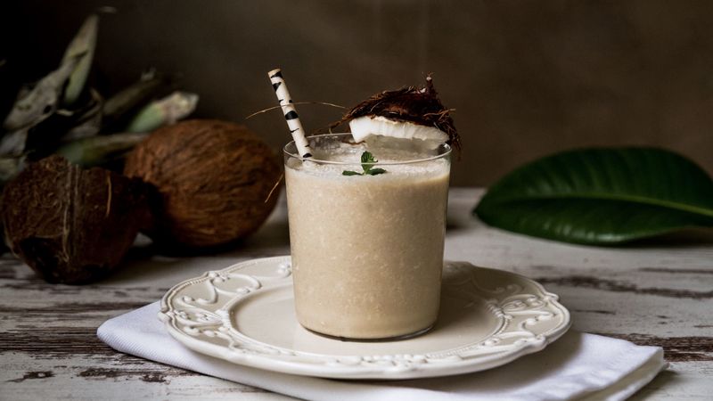 cocktail, coconut, drink, fruit, 4k