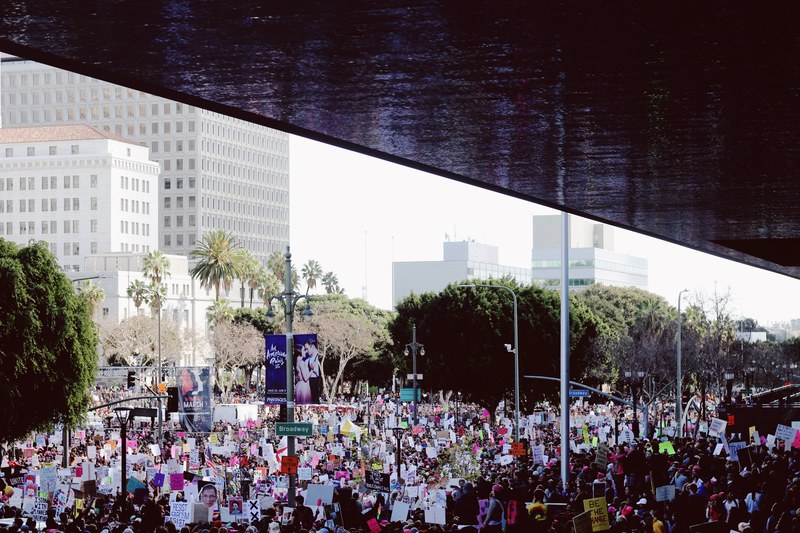 womens march los angeles 4k