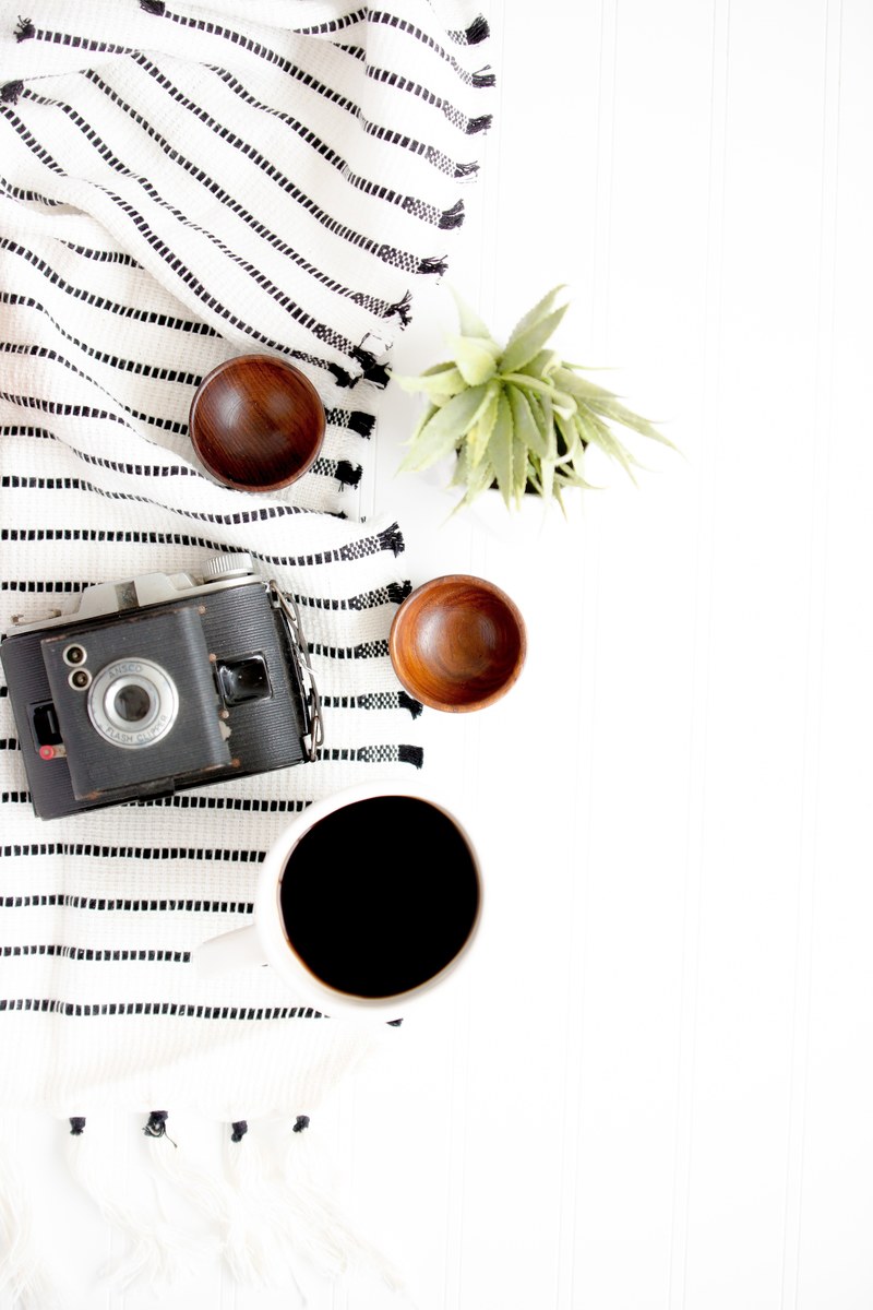 flatlay linen cloth and stripes hd, 4k