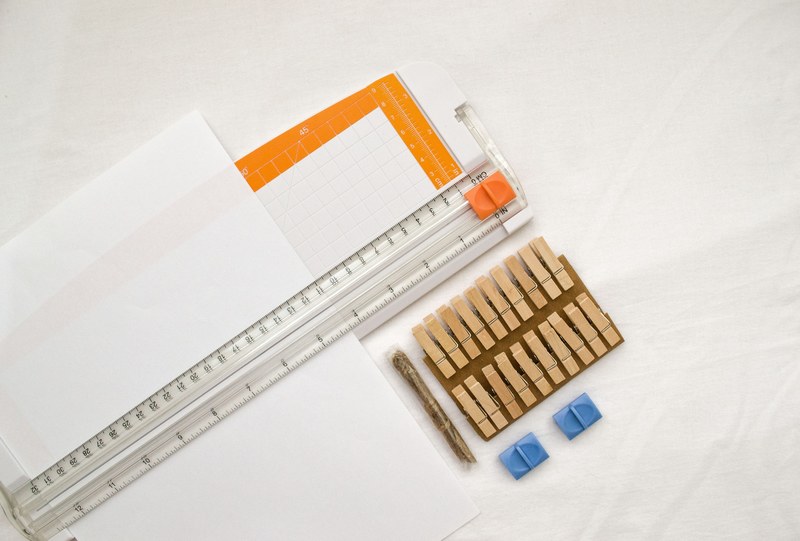 flat lay ruler measure and craft 4k