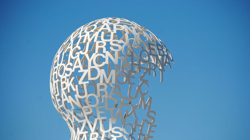 letters, sculpture, shape, 4k