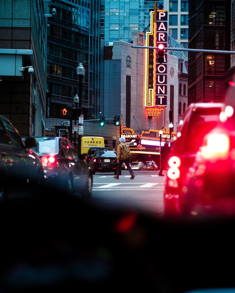 bokeh light street and walk hd, 4k