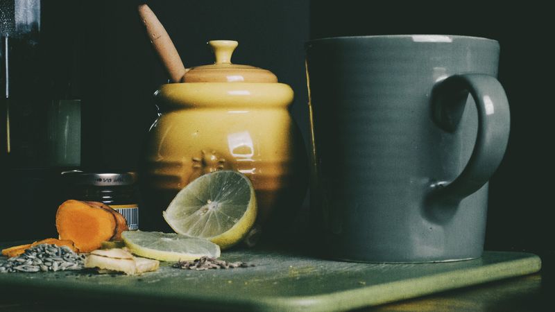 lemon, honey, jam, tea, 4k