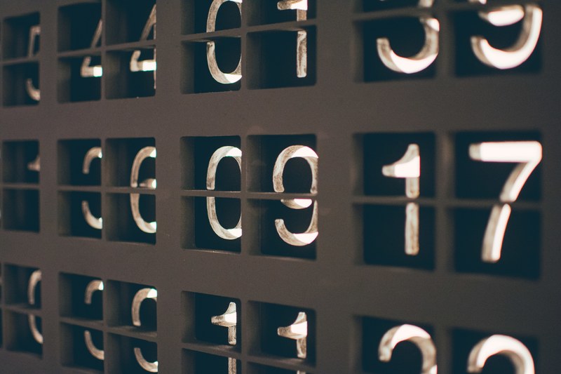 sign number number board and information 4k