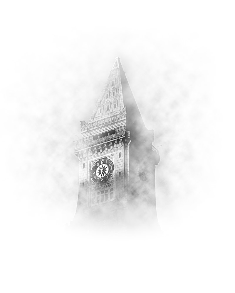 black and white tower building and clock hd, 4k