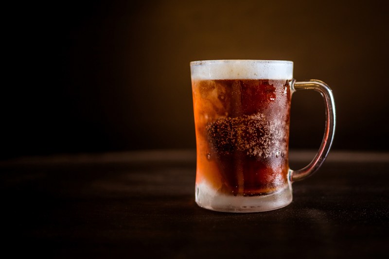 a nice cold glass mug of beer, _beer in frosted mug 4k