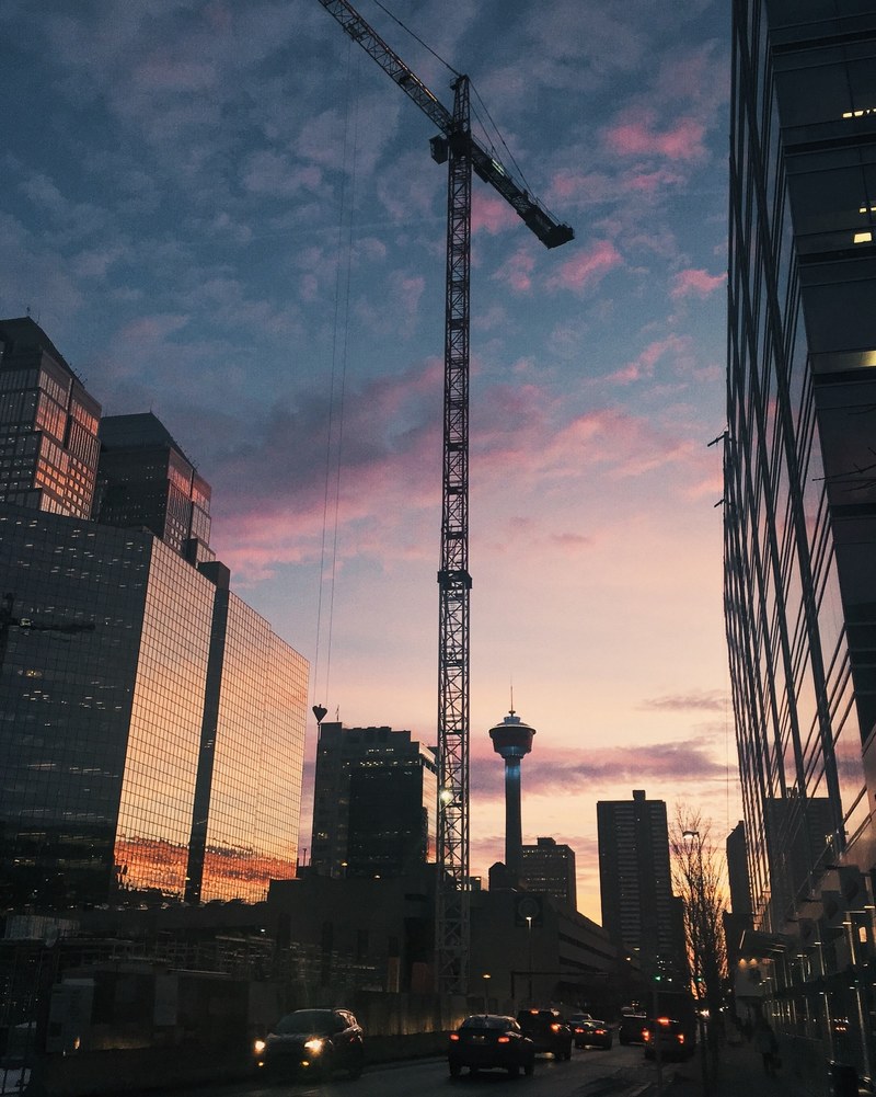 cityscape canada calgary and street hd, 4k