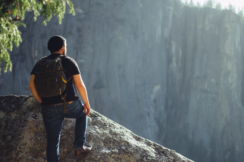 man hiker adventure and hike 4k