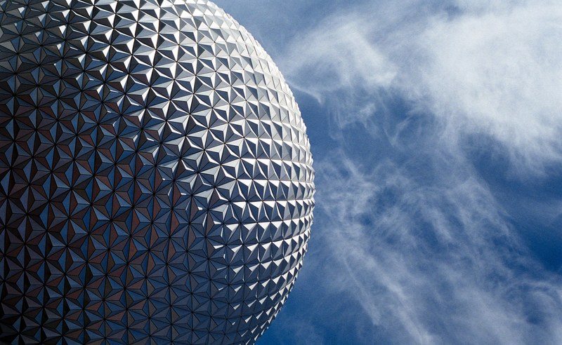 a large sphere covered with triangle shaped tiles, triangles on a sphere 4k