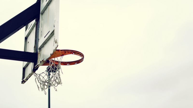 basketball board, basketball net, old, 4k