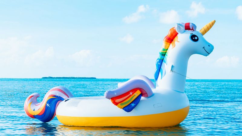unicorn, sea, vacation, 4k