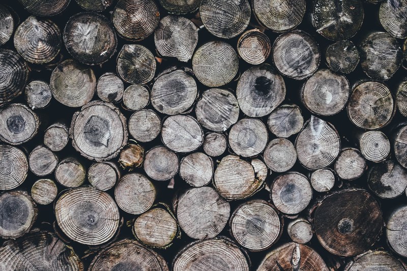 grain wood wall and timber stack 4k