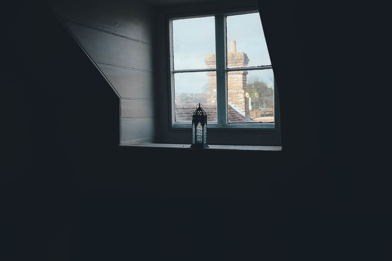chimney rooftop shadow and window 4k