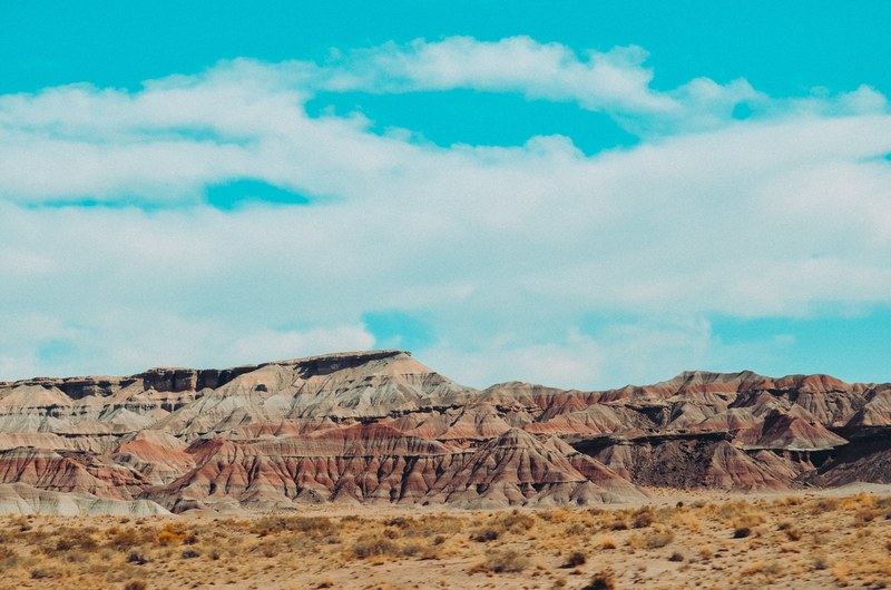 teal sandstone arid and dry 4k