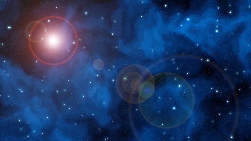 space, sky, stars, glare, 4k