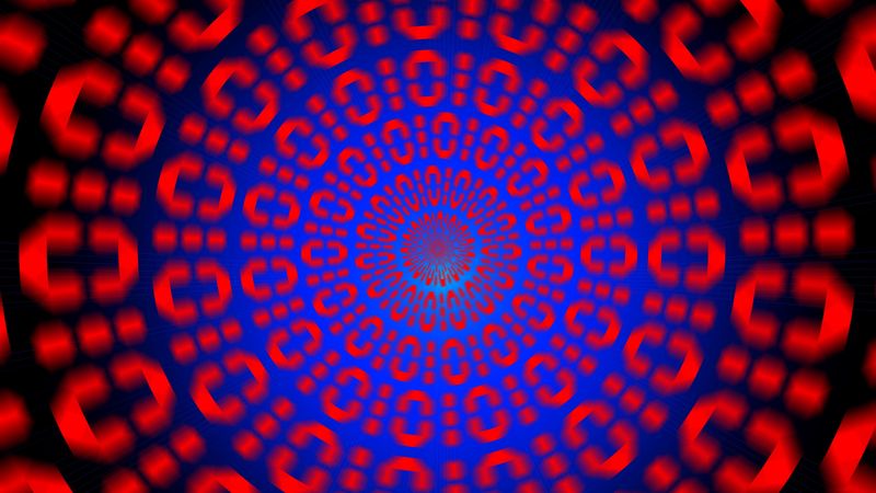 binary code, optical illusion, rotation, 4k