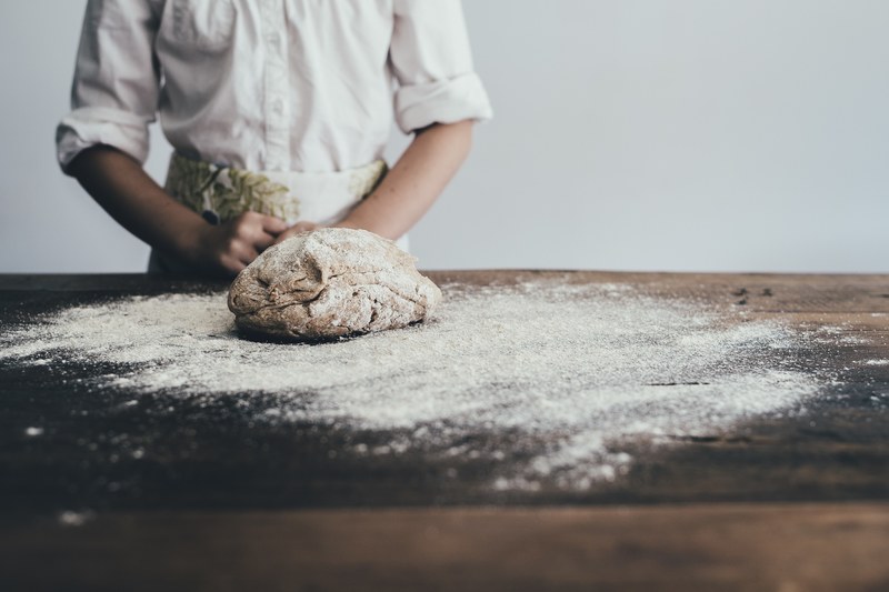 knead bake dough and bread 4k