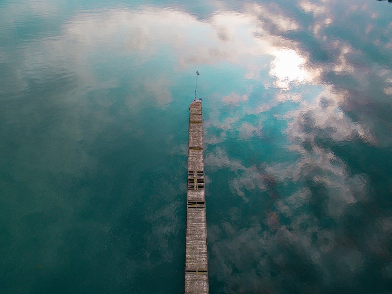 jetty pier dock and water 4k