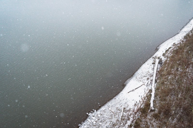 snowy day in portland 4k