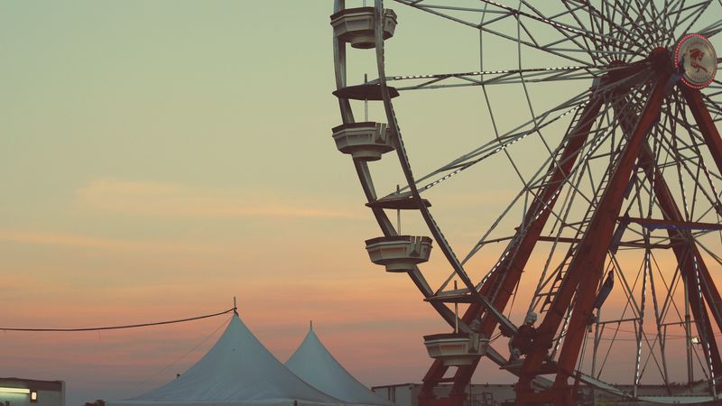 ferris wheel, entertainment, attractions, 4k