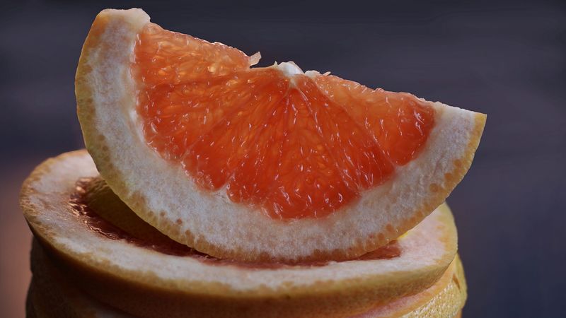 grapefruit, citrus, sliced, 4k