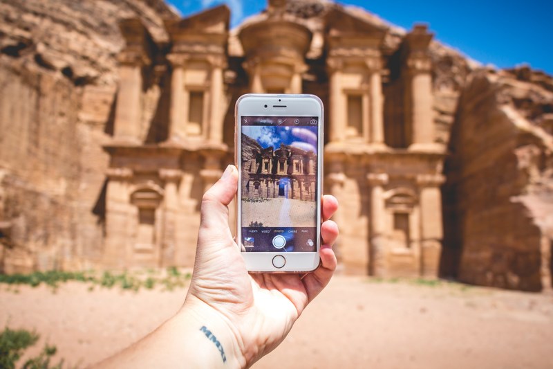 monastery petra archeology and iphone 4k