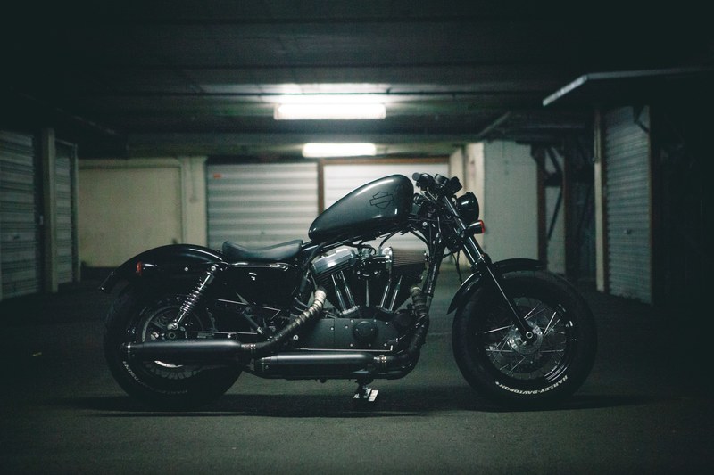 my old harley davidson forty eight 4k