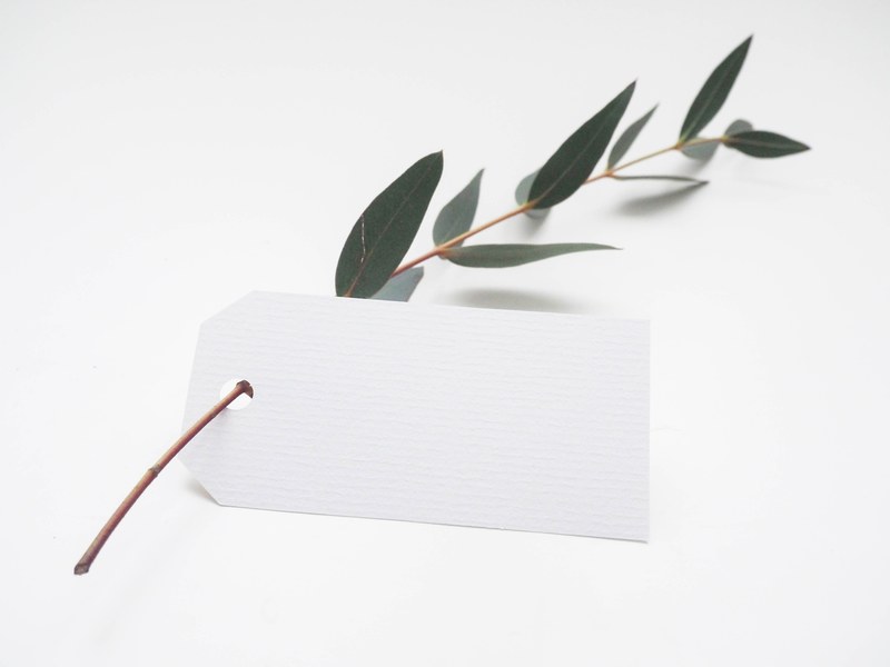 art label tag and blank 4k