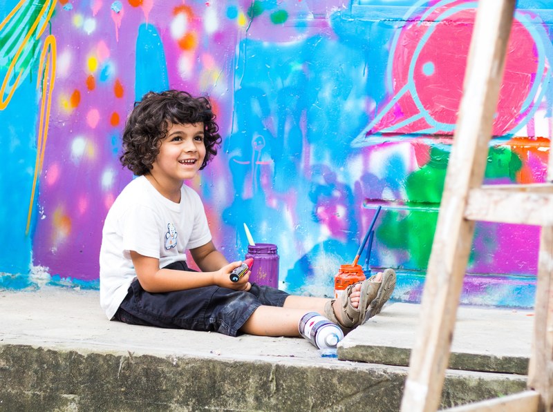 colorful happy smile and color 4k