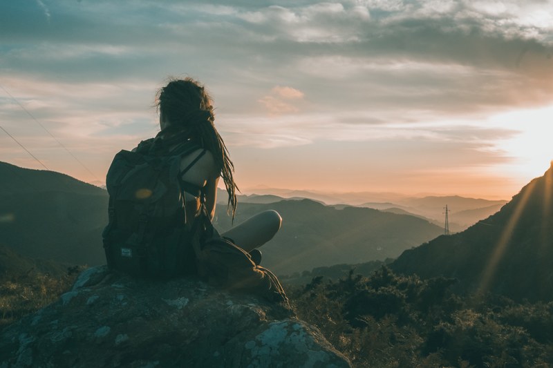 sunset comes to the pyrenees 4k