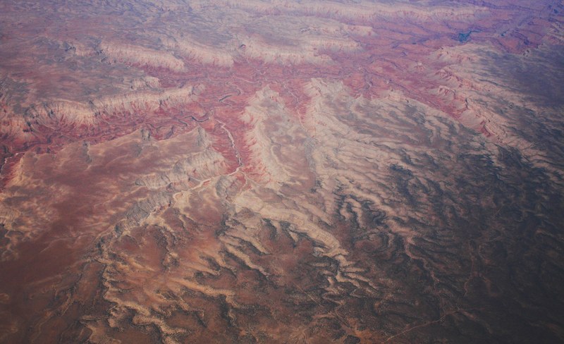 vein grand canyon landscape and aerial 4k