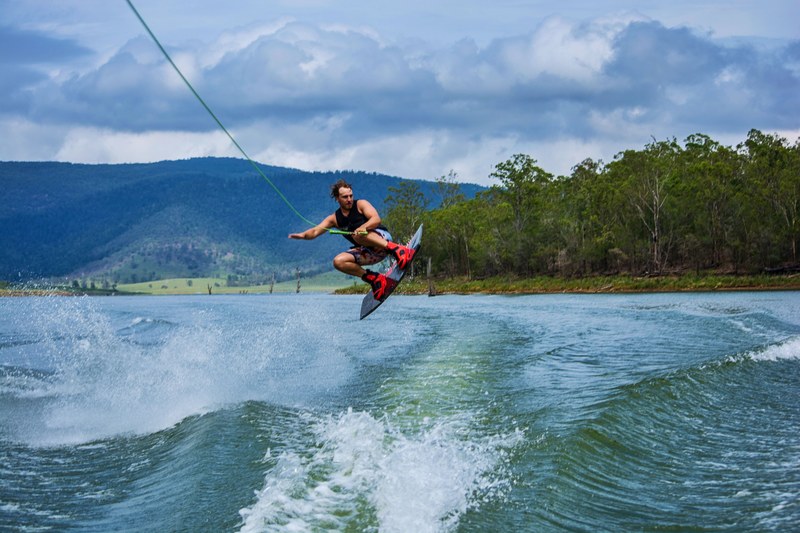 wakeboarding jump 4k