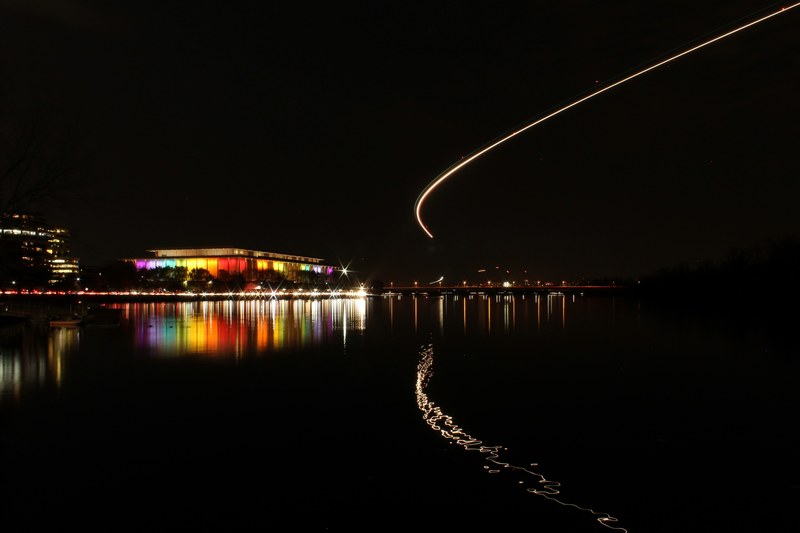 kennedy center at night 4k