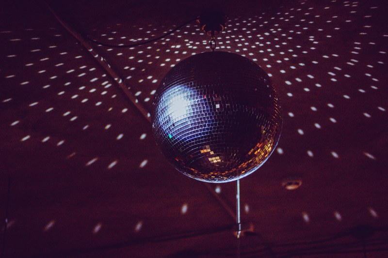 disco ball disco discoball and spotlight 4k