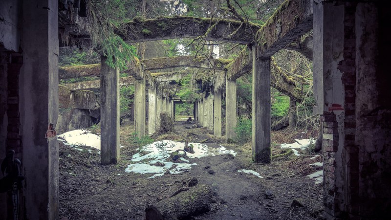 urban exploration ore mountains czech republic 4k