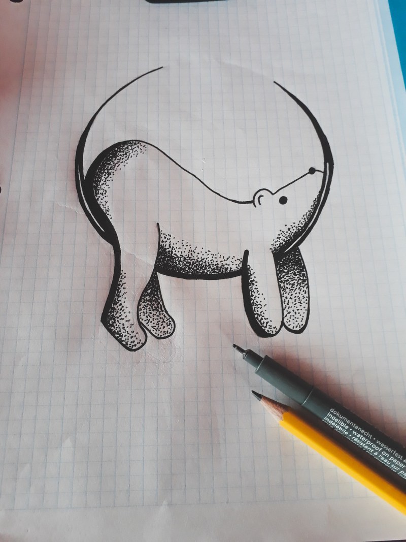 a drawing of a polar bear sitting on a crescent moon, _polar bear moon drawing 4k